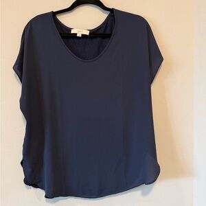 LOFT Women's Navy Blue Blouse